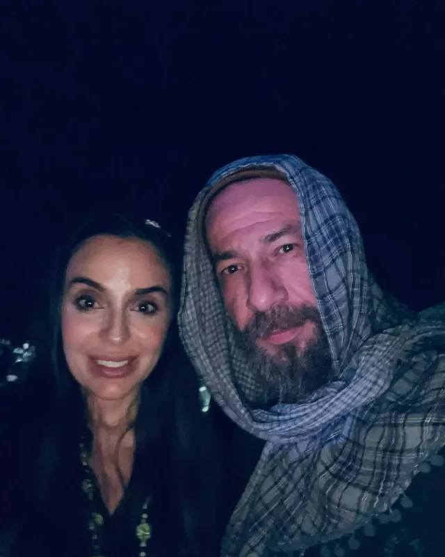 Kamran Leyla Əliyeva ilə bir arada