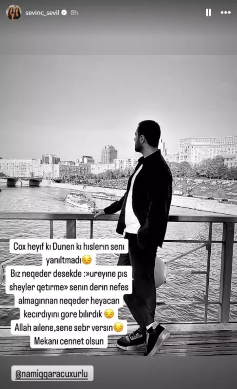 “Çox heyif ki, dünənki hisslərin səni yanıltmadı”
