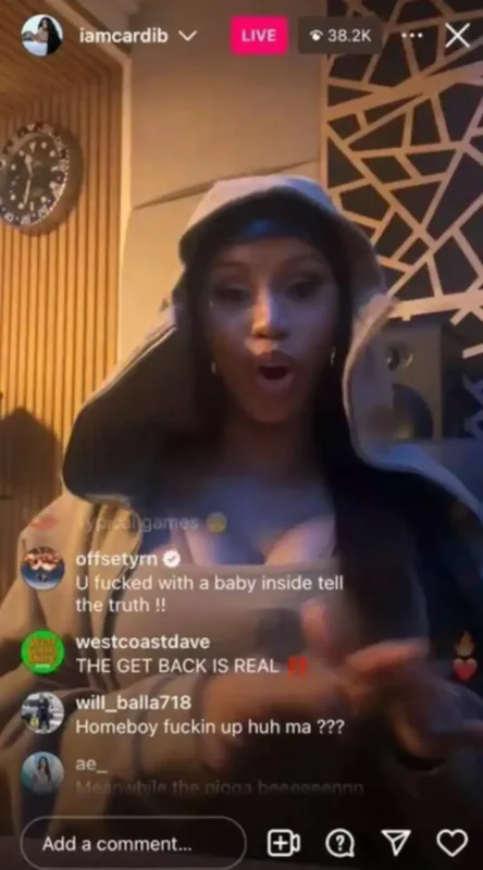 Əri instaqramda Kardi Bini biabır etdi