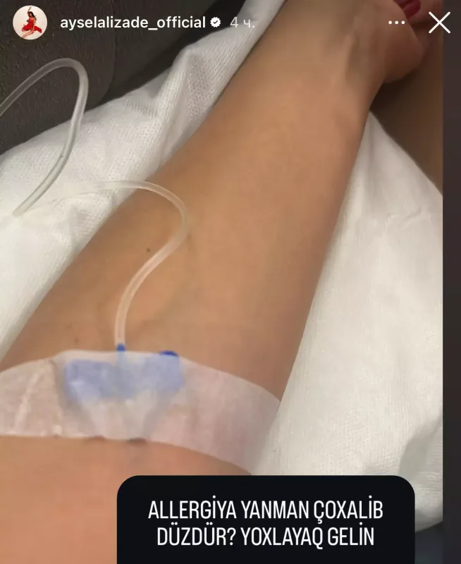 Ayselin səhhətində problem yaranıb