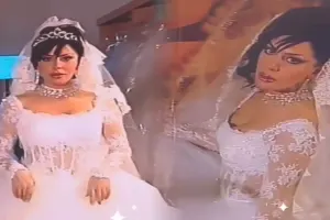 Brilliant Dadaşova gəlin paltarında