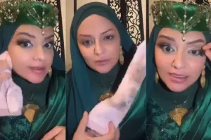 Xuraman kamera önündə makiyajını sildi