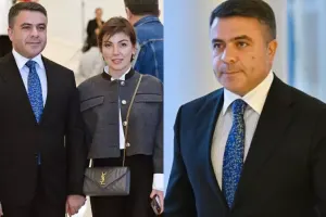 Cabir İmanov xanımı ilə film təqdimatında