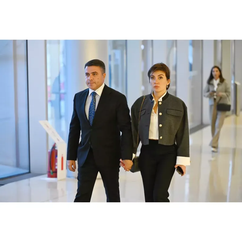 Cabir İmanov xanımı ilə film təqdimatında