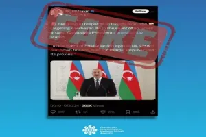 “Azərbaycan rəhbərliyi adından yayılan bu məlumatlar saxtadır”