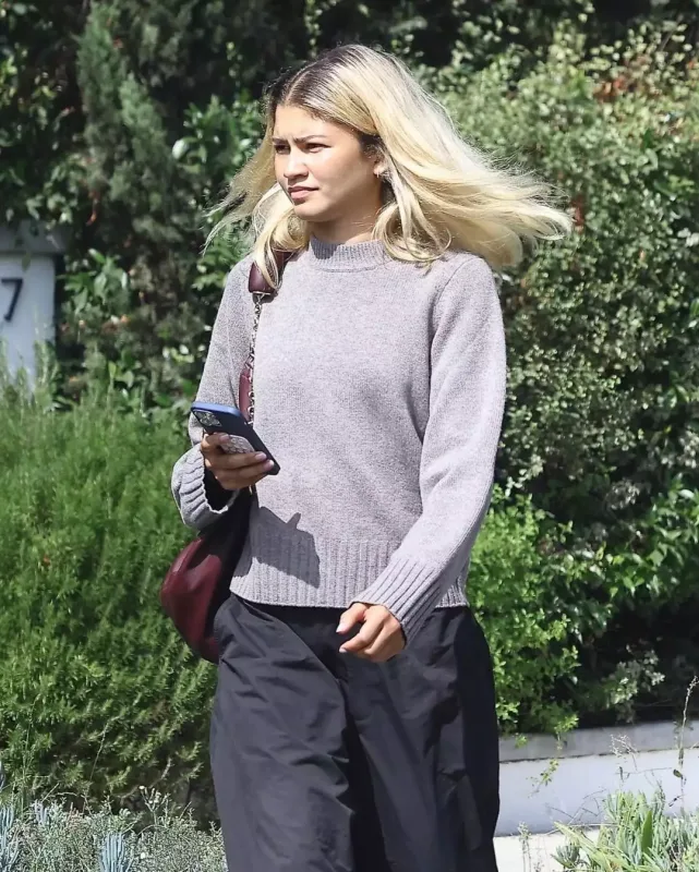 Zendaya günorta yeməyindən çıxarkən