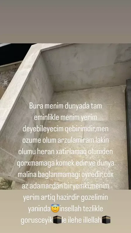 “Toppuş bacı”nın həyat yoldaşı özünə məzar yeri hazırlatdı