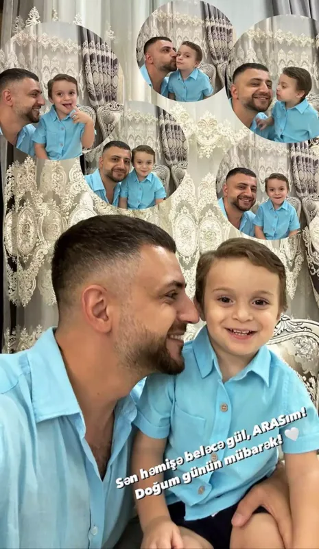 Azərdən oğlu ilə paylaşım