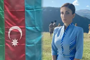Leyla bayrağın bu formada asılmasını tənqid etdi
