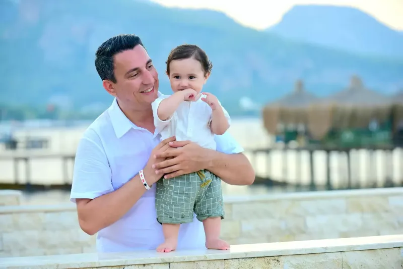 Xəzərdən oğlu ilə paylaşım