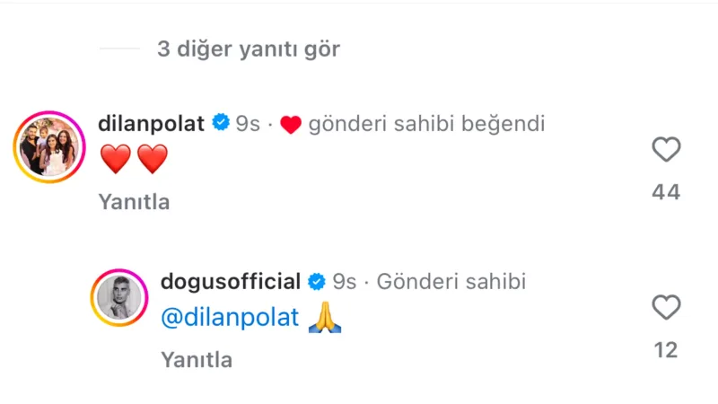 Dilan saxlanılmadan öncə Doğuşla Xoşqədəmə bunu yazıb
