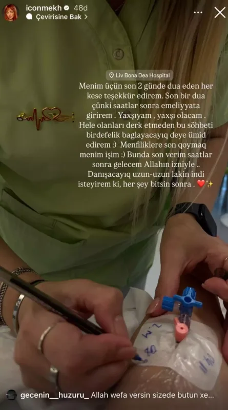 Mehin onkoloji şişə görə əməliyyat olunur