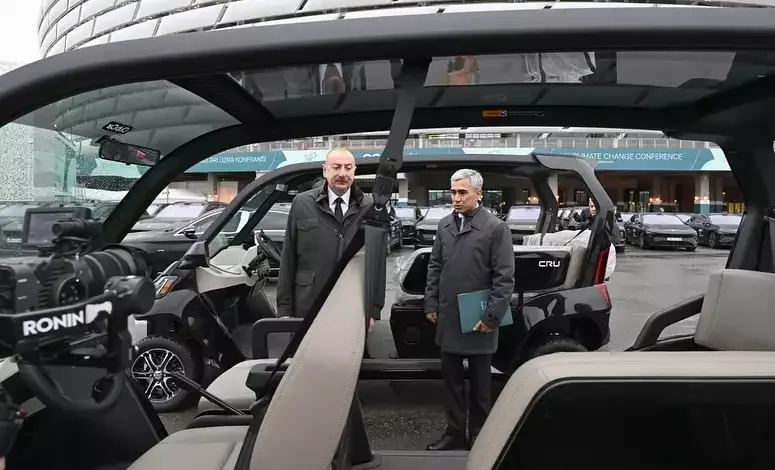 Prezident və xanımı Bakı Olimpiya Stadionunda