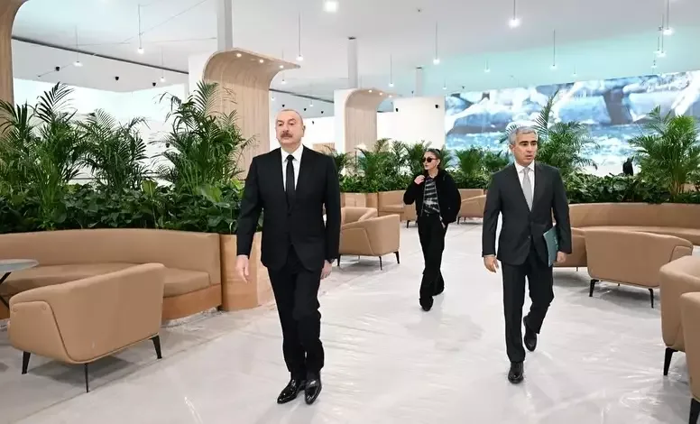 Prezident və xanımı Bakı Olimpiya Stadionunda
