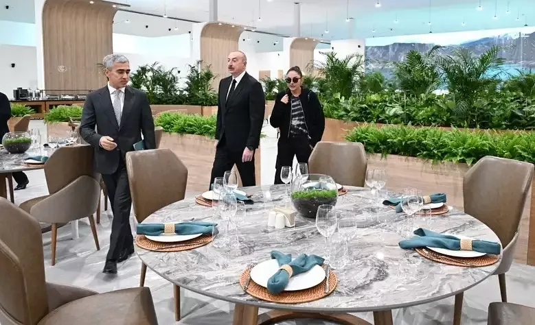 Prezident və xanımı Bakı Olimpiya Stadionunda