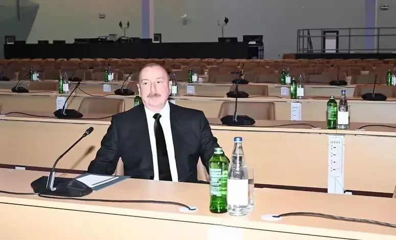 Prezident və xanımı Bakı Olimpiya Stadionunda