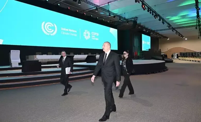 Prezident və xanımı Bakı Olimpiya Stadionunda