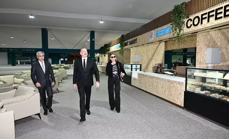 Prezident və xanımı Bakı Olimpiya Stadionunda