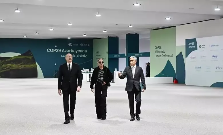 Prezident və xanımı Bakı Olimpiya Stadionunda