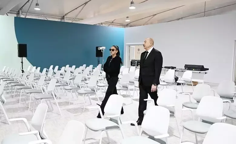 Prezident və xanımı Bakı Olimpiya Stadionunda