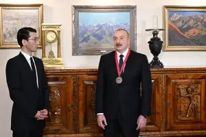 İlham Əliyevə “Çingiz Aytmatov” ordeni təqdim edildi - Fotolar