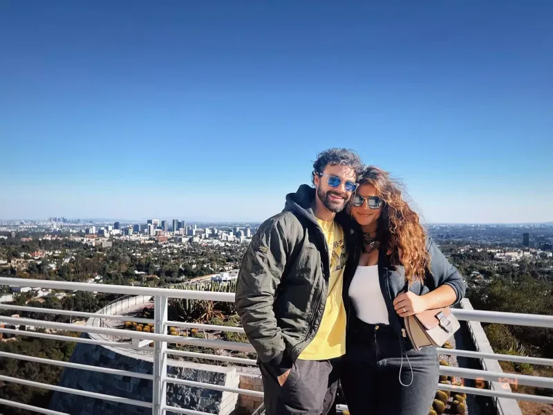 Suadanın əri ilə Los Anceles gəzintisi