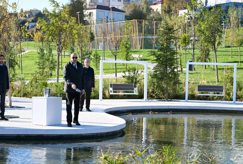 Prezident Mərkəzi Parkın üçüncü hissəsinin açılışında