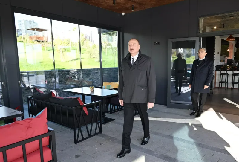 Prezident Mərkəzi Parkın üçüncü hissəsinin açılışında