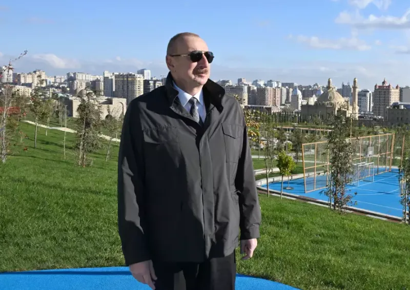 Prezident Mərkəzi Parkın üçüncü hissəsinin açılışında