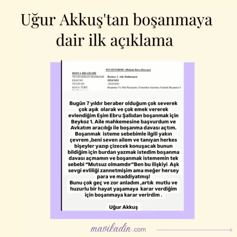 Əri Ebrudan boşanır