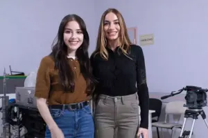 Özge Arzu Əliyeva ilə bir arada