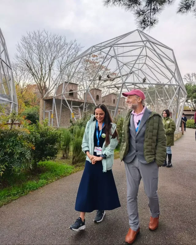 Leyla Əliyeva Bakı zooparkında