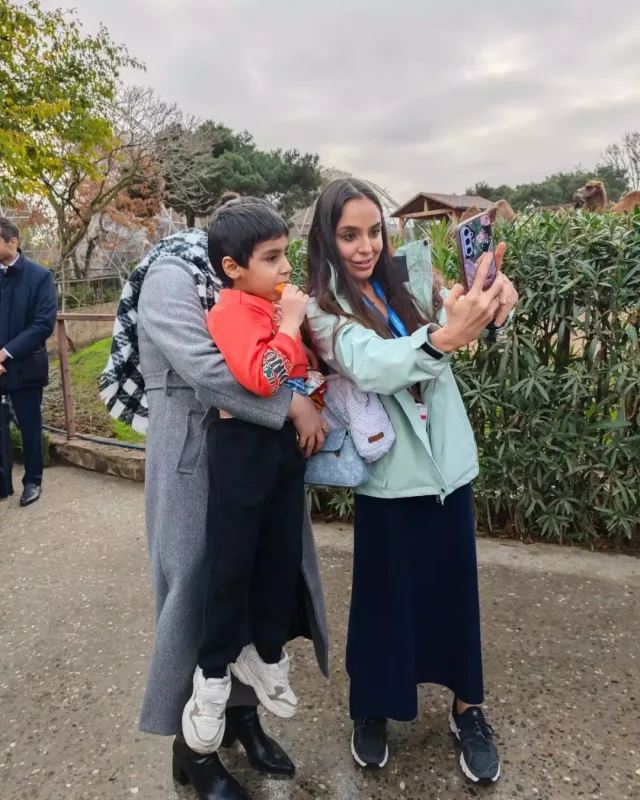 Leyla Əliyeva Bakı zooparkında