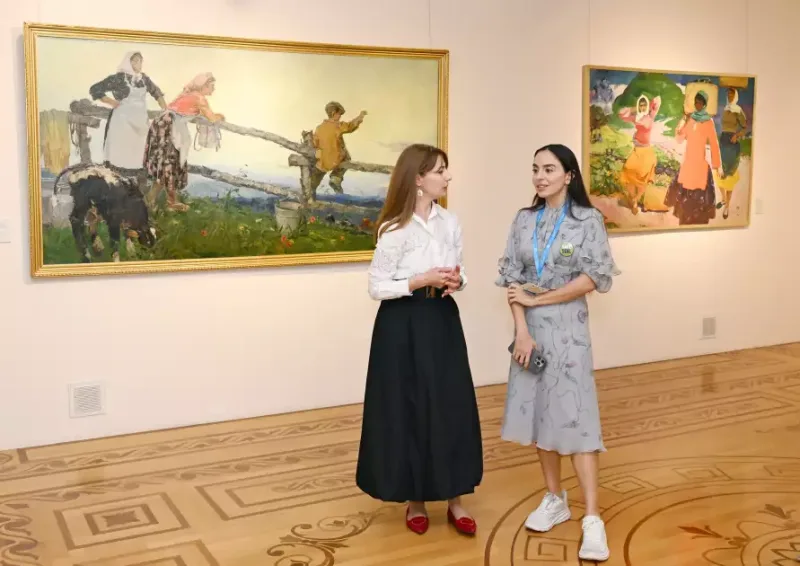 Leyla və Arzu Əliyevalar muzeydə