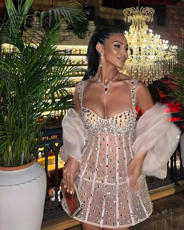 Pərvin transparan libası ilə diqqət çəkdi