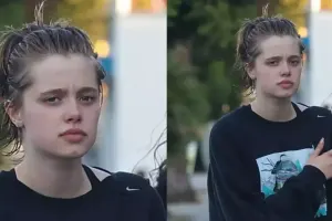 Ancelina və Bredin qızı bu halda görüntüləndi