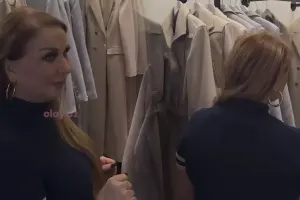 Mələkxanım qızı ilə alış-verişdə