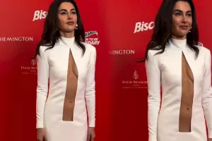 Nəsrin dekoltesi ilə diqqət çəkdi