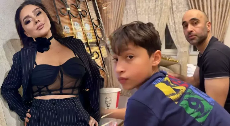 Xatirə evdə əri ilə oğlunun videosunu paylaşdı