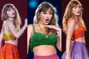 Rəngarəng səhnə geyimləri ilə göz qamaşdırdı