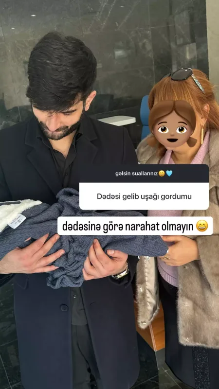 Əri ilə övladının birgə fotosunu paylaşan Razidən açıqlama!