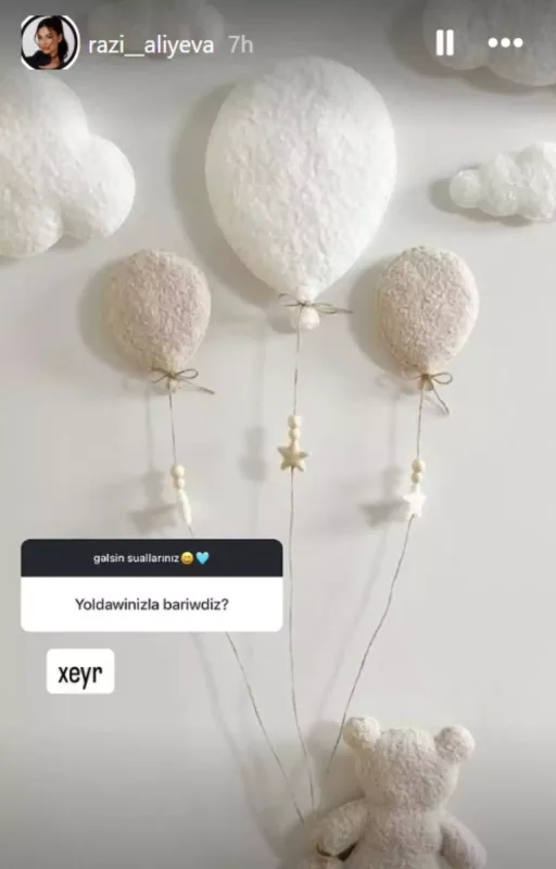 Əri ilə övladının birgə fotosunu paylaşan Razidən açıqlama!