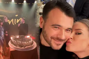 Emin 45 yaşını ailəsi ilə belə qeyd etdi