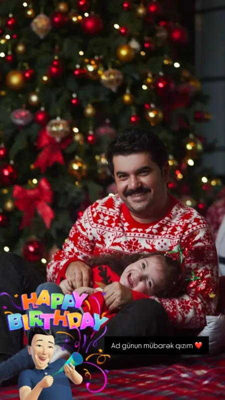 Elşəndən qızı ilə paylaşım