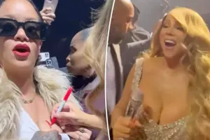 Meray konsertində Rihannanın sinəsinə imza atdı