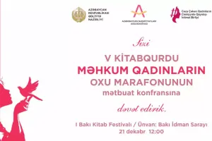 “V Kitabqurdu məhkum qadınların oxu marafonu” keçiriləcək