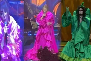 Elnarə konsertinə Bülent Ersoyun oxşar libasından geyindi