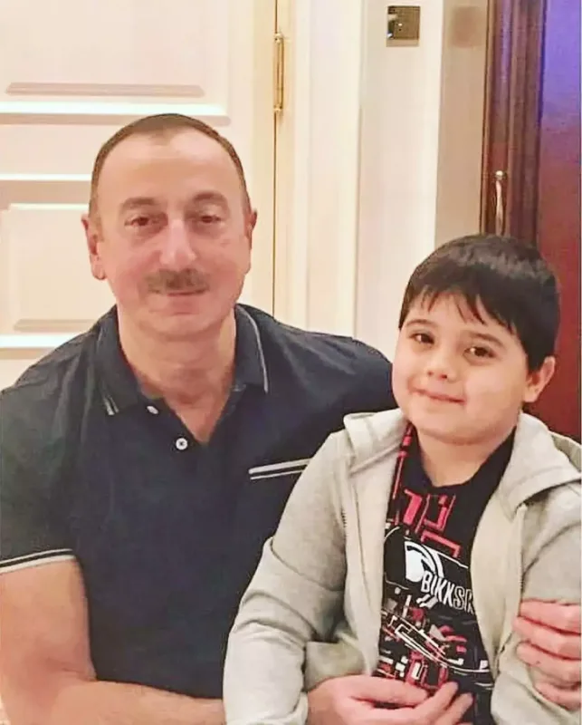 Nəvələri Prezidenti ad günü münasibəti ilə təbrik etdilər