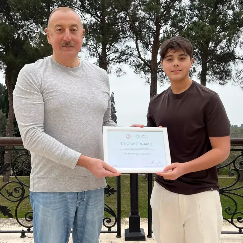 Prezidentdən nəvələrinə “Təşəkkürnamə”!