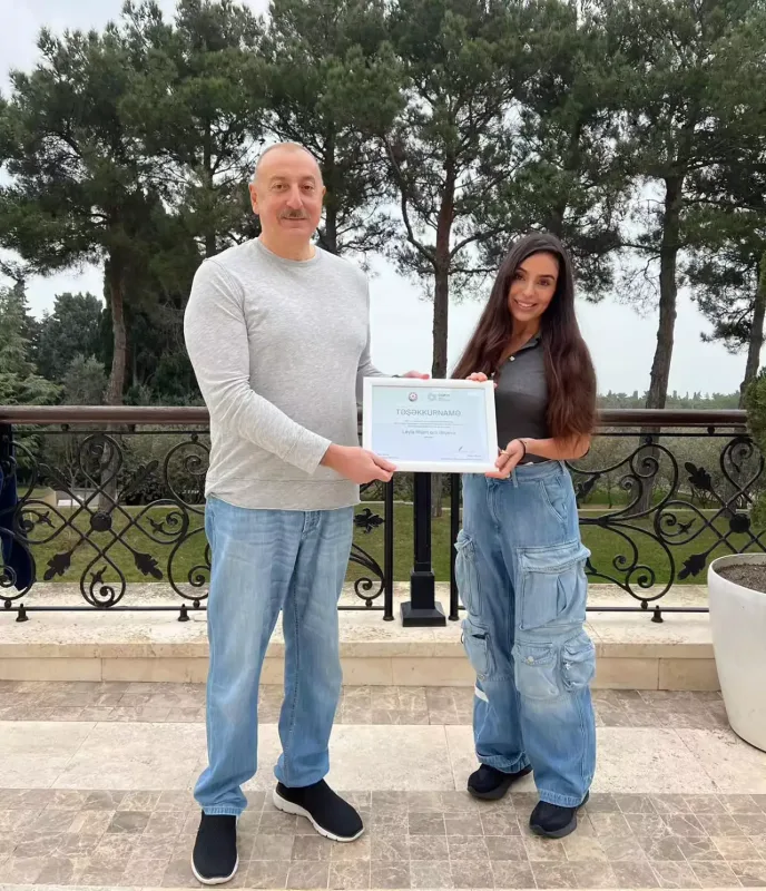 Leyla Əliyeva təltif olundu
